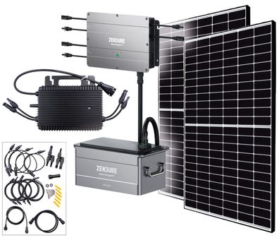 Balkonkraftwerk 800W inkl. Zendure SolarFlow 960Wh Speicher