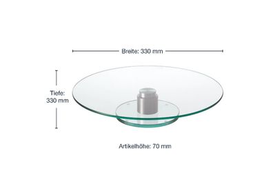 Leonardo Tortenplatte Turn 7cm Ø33cm