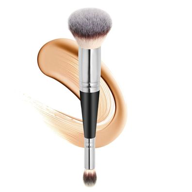 Doppelter Foundation-Pinsel, Concealer-Pinsel, hochwertiger runder Make-up-Pinsel