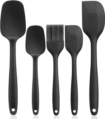 Silikon Teigschaber Set, hitzebeständige Spatel für Backen und Kochen