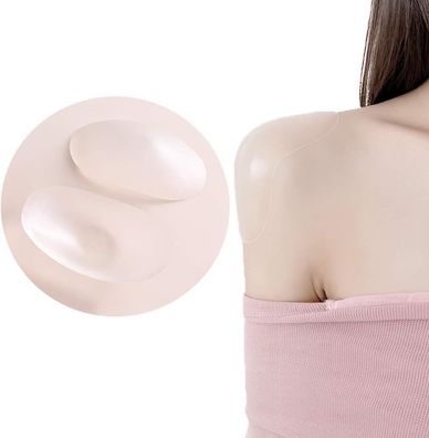 Schulterpolster für Damen, weiche Silikon Push-Up Pads, rutschfest