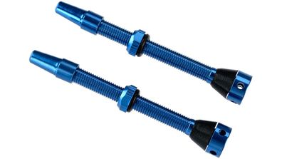 BRAVE Tubeless-Ventil SB-verpackt, CNC-Aluminium, 60 mm, blau