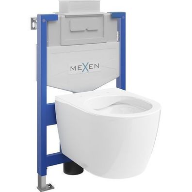 Mexen Carmen WC-Set mit Unterputzrahmen, Weiß