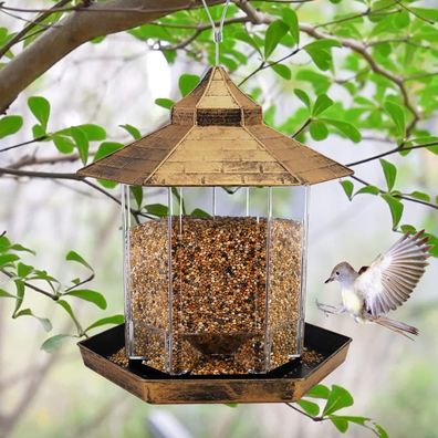 Hängender Futterspender für Wildvögel, Pavillon Vogelfutterspender