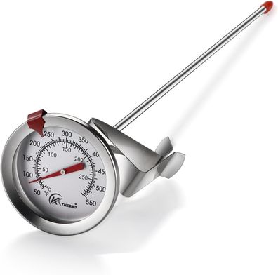 Frittierthermometer, Zifferblattthermometer, 12-Zoll-Edelstahlschaft