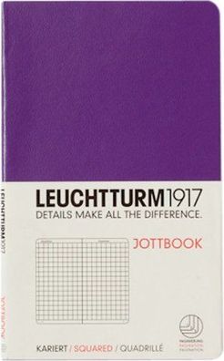 Leuchtturm Lila, Jottbook Pocket, kariert