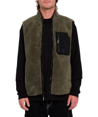 VOLCOM Weste Muzzer Fuzzar wintermoss