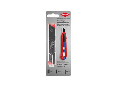 KNIPEX Ersatzklingen "CutiX" Passend für Cuttermes 10 Stück im Bl