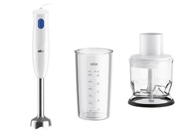 BRAUN Stabmixer Set MQ10.201.M 450Watt weiß/blau