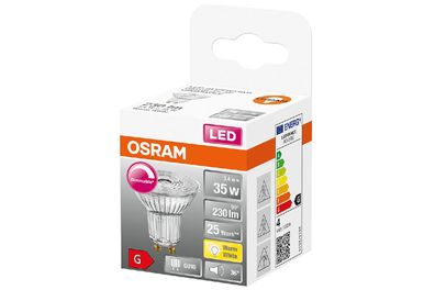 OSRAM LEDRefl 3,4W GU10 36° 230lm 3000K dim