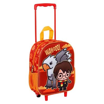 Harry Potter Buckbeak-Kleiner 3D Rucksack mit Rädern, Orange