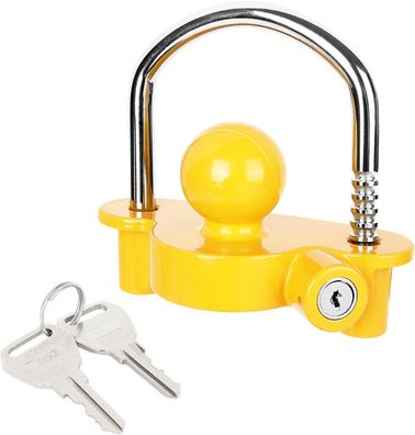 Heavy Duty Universal Trailer Coupler Lock, Anti-Theft Hitch Lock with 2 Keys