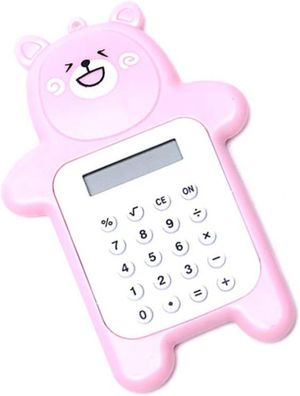 Portable Cartoon Bear Calculator, Cute School Calculator, Best Gift for Kids