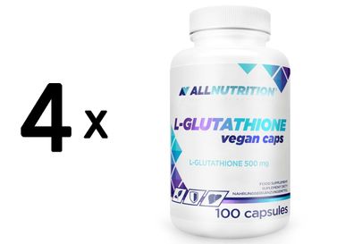 4 x L-Glutathione, 500mg - 100 vcaps