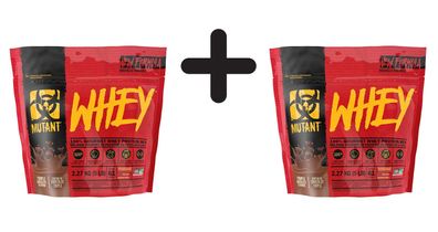 2 x Mutant Whey, Triple Chocolate - 2270g