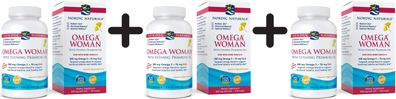 3 x Omega Woman, 500mg - 120 softgels