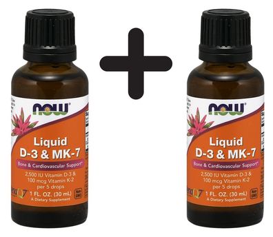 2 x Liquid D-3 & MK-7 - 30 ml