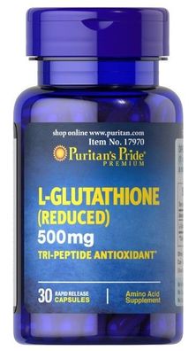 L-Glutathione Reduced, 500mg - 30 caps