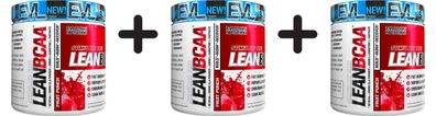 3 x Lean BCAA - Stimulant Free, Fruit Punch - 237g