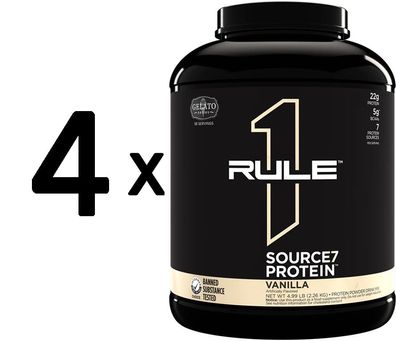 4 x Source7 Protein, Vanilla Gelato - 2260g