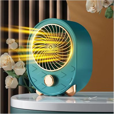 1000W Mini Electric Heater, Compact Desk Fan Warmer for Winter Home & Office Use