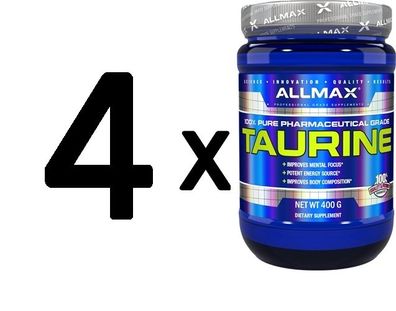 4 x AllMax Nutrition Taurine - 400g