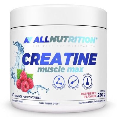 Creatine Muscle Max, Raspberry - 250g