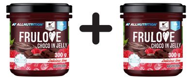 2 x Frulove Choco In Jelly, Raspberry - 300g