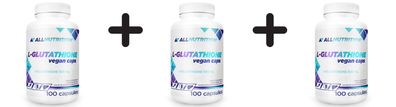 3 x L-Glutathione, 500mg - 100 vcaps