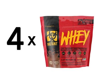 4 x Mutant Whey, Triple Chocolate - 2270g