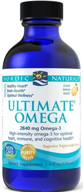Ultimate Omega, 2840mg Lemon Flavor - 119 ml