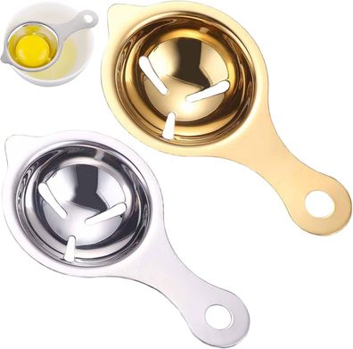 Stainless Steel Yolk Protein Filter 2 Piece Yolk Separator Stainless Steel Egg Separa