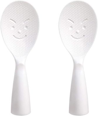 Smiley Rice Spoon, Non-Stick, Standing Spoon, Food Tableware (2 Pieces)