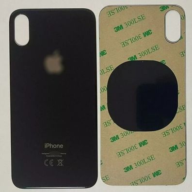 iPhone X Backcover Akkudeckel Rückseite Glas Big Hole Großes Kameraloch Top