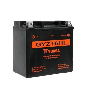 YUASA GYZ16HL 12V16,8Ah A240 Motorradbatterie High Performance Hochwertig