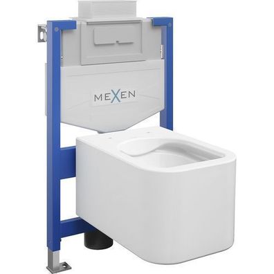 Mexen WC Montage Set Felix XS-U, Weiß, Glanz