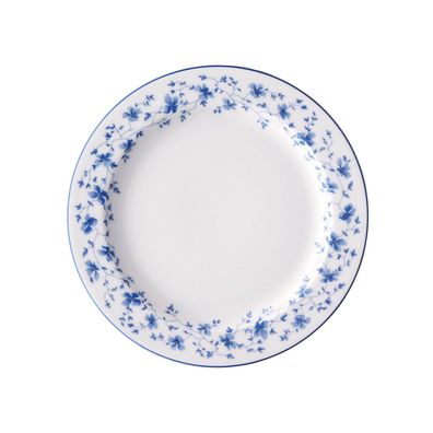Rosenthal Frühstücksteller 22 cm Fahne Form 1382 Blaublüten 41382-607671-10022