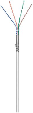 CAT 5e Netzwerkkabel, SF/UTP, Grau