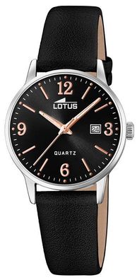 Lotus Damen Armbanduhr 18699/4 Lederband schwarz
