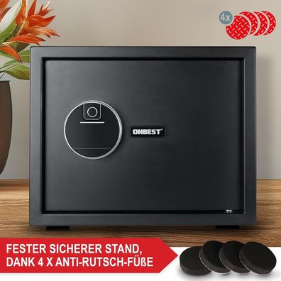 L Möbeltresor Tresor Geldschrank Fingerabdruck/Zahlencode / Schlüssel