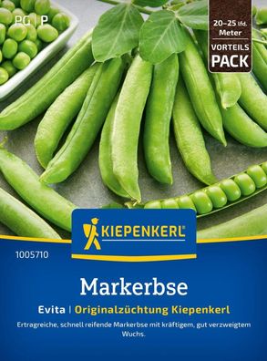 Markerbse Evita, Vorteilspackung, ertragreich - schnell reifend - kräftig im