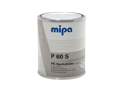 MIPA Spritzspachtel "P 60 S" 2-Komponent 1000 ml Dose, inkl. Härter (#287810000),