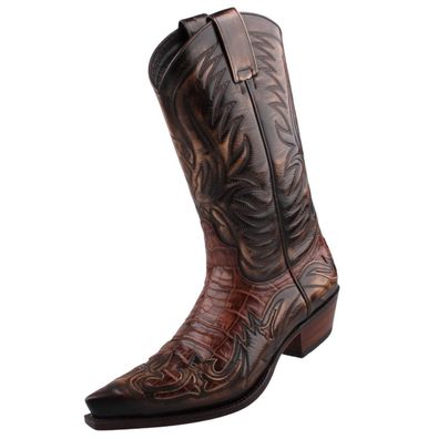 Sendra Boots Herren Cowboy Stiefel Braun 3241-Denver Canela Victoria B35