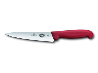 Fibrox, Kochmesser, 15cm, gerade, rot