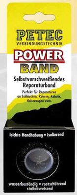 PETEC Reparaturband "Power Band" Selbstverschweiße auf SB-Karte