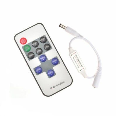 Mini Funk Controller mit Fernbedienung für einfarbige LED Strips Streifen