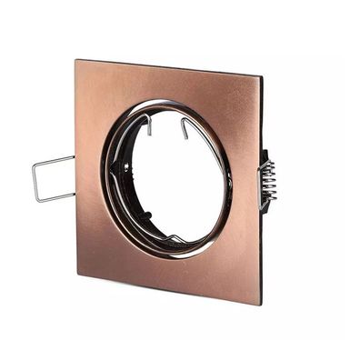 Einbaurahmen Eckig Antik (Bronze) - Eckig, Flach, Aluminium, Metalclip