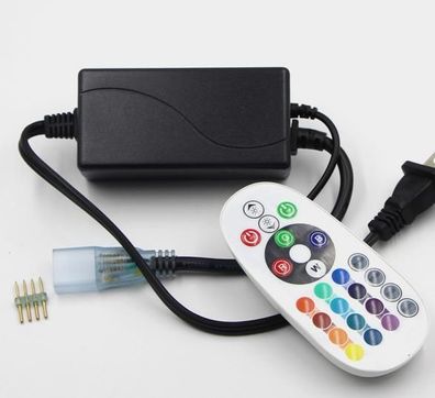 RGB LED Controller Steuergerät mit Fernbedienung für 230V LED Strip