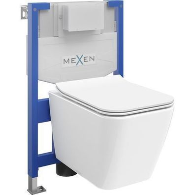 Mexen WC-Unterputzset Felix XS-F + WC Cube Weiß