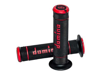 DOMINO Griffgummi "A240" Typ: Offroad / schwarz / rot